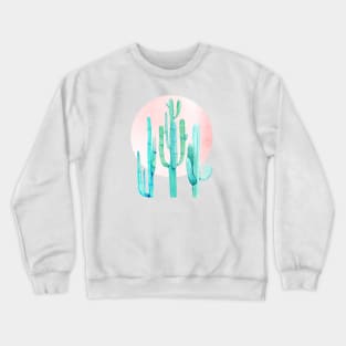 Rose Gold Cactus Sunshine III Crewneck Sweatshirt